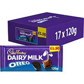 Cadbury Dairy Milk Oreo Chocolate Bar 120g  Adomoo